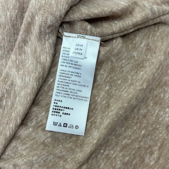 Free People Tunic Top Womens Medium Tan Oversized Fit Dress Stretch Ladies - Picture 10 of 12